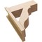 Ekena Millwork 7 1/2-in W x 20-in D x 24-in H Funston Block Rough Cedar Woodgrain TimberThane Outlooker, Primed Tan OUTUR075X20X24FST44RCPR - alternate 5